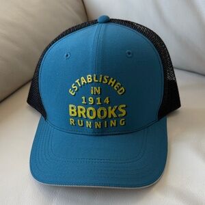 Brooks Teal and Black Mesh Cap